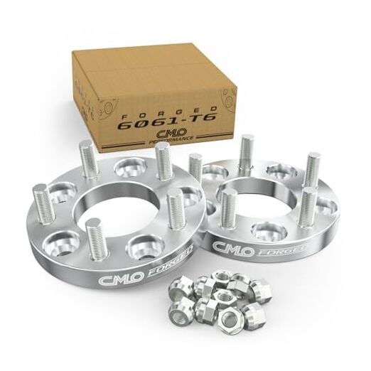 Forged 5×4.75 Wheel Spacers 25mm (2pcs, 1″, 87.1mm Bore, M14x1.5 25mm (2pc)