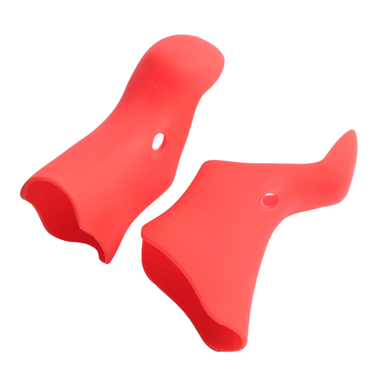 Enhanced Grip and Protection Silicone Bicycle Handlebar Cover Black/Red