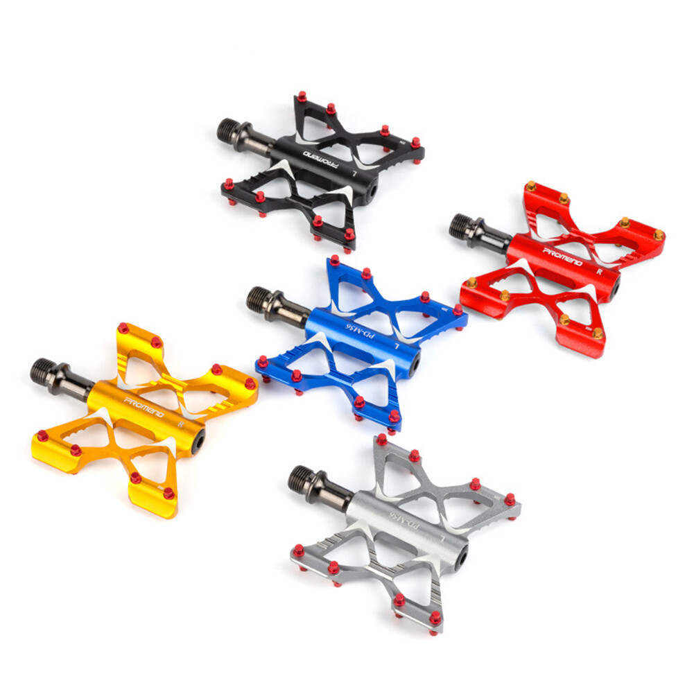 Promend MTB Road Bike Ultralight Aluminum Pedals Bicycle Flat Pedal 3 Bearings