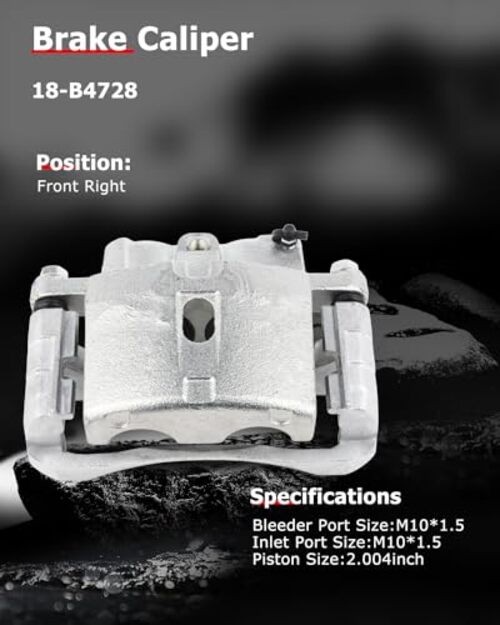 18-B4728 Front Right/Rear Left Brake Caliper For Front Right[18-B4728]