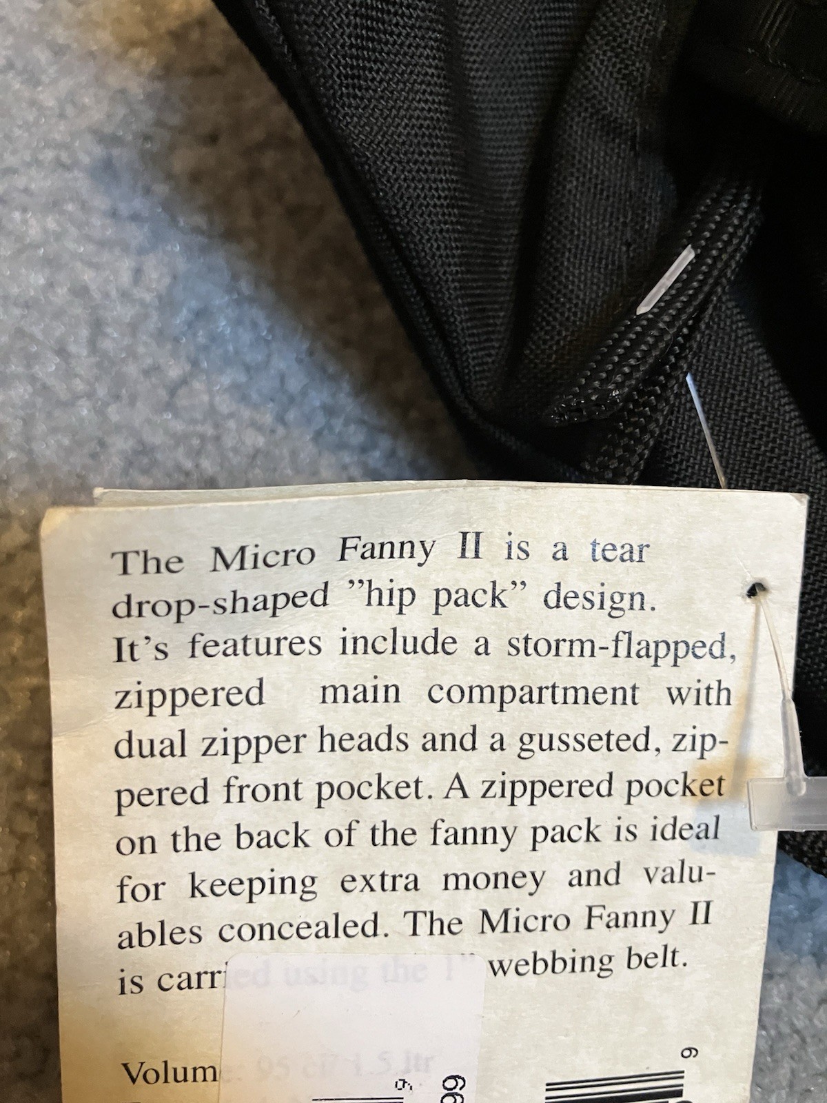 Jannd Micro Fanny II Bag NEW