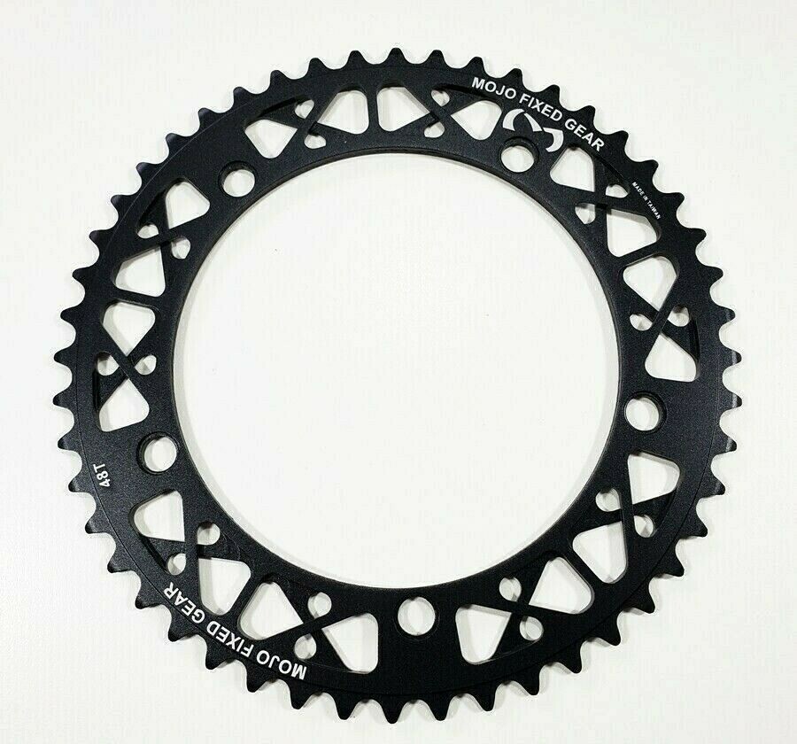 MOJO Fixed Gear Chainring 48T – 144 BCD Track Fixie single speed 1/8″ – BLACK