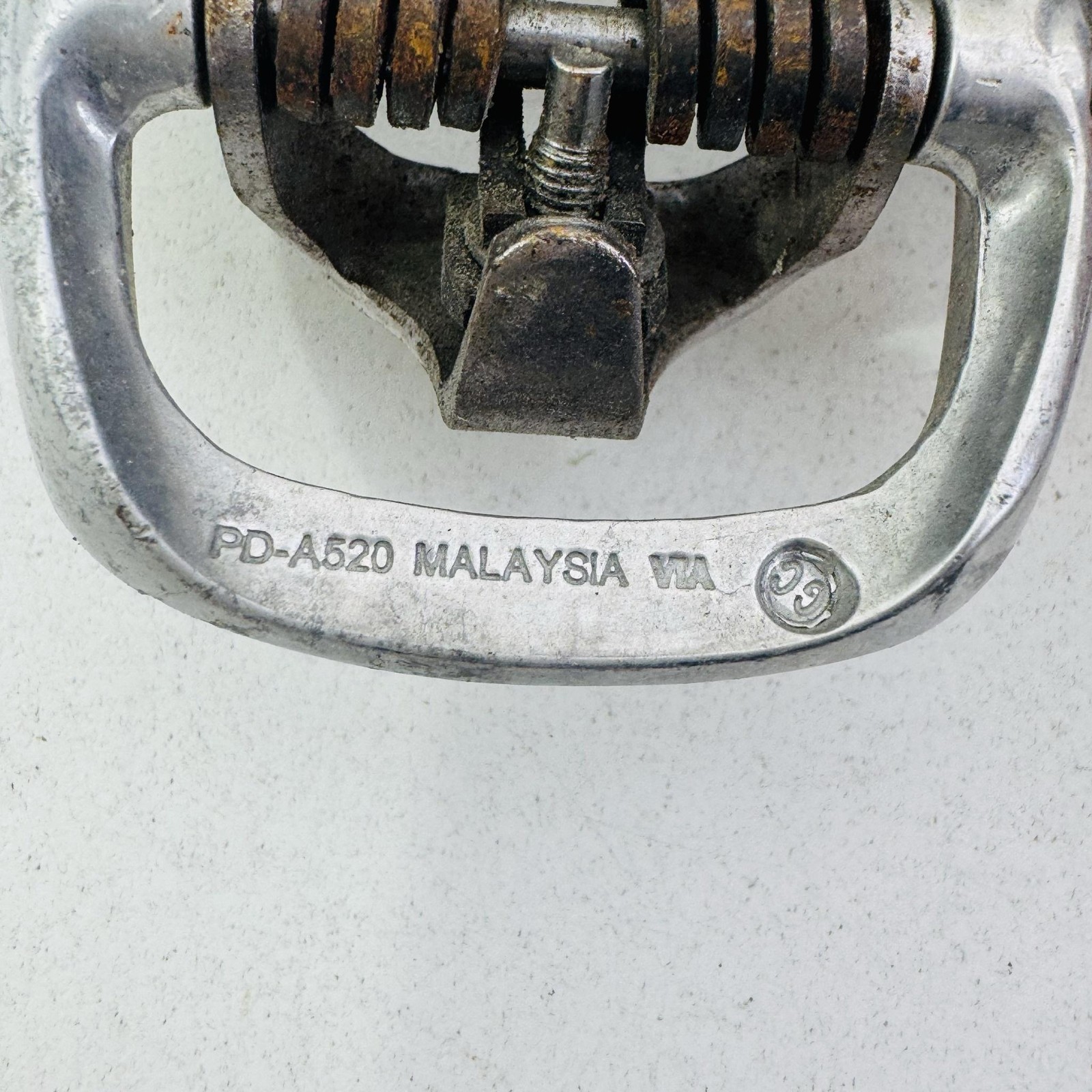 Vintage Shimano PD-A520 SPD Clipless Bike Pedals 9/16 In Silver Road Touring A53