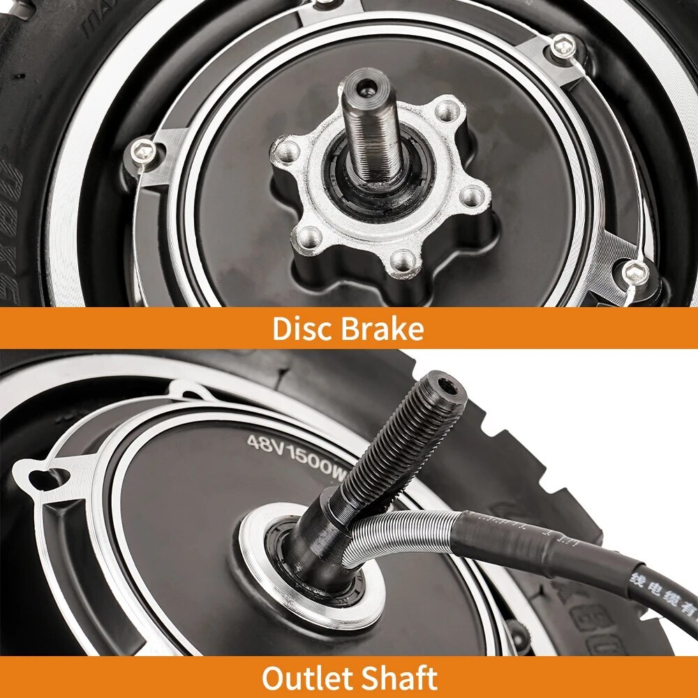 10 inch Hub Motor Kit 48v-60v 1000w 1200w 1500w Off-road Tire 30A Controller Set