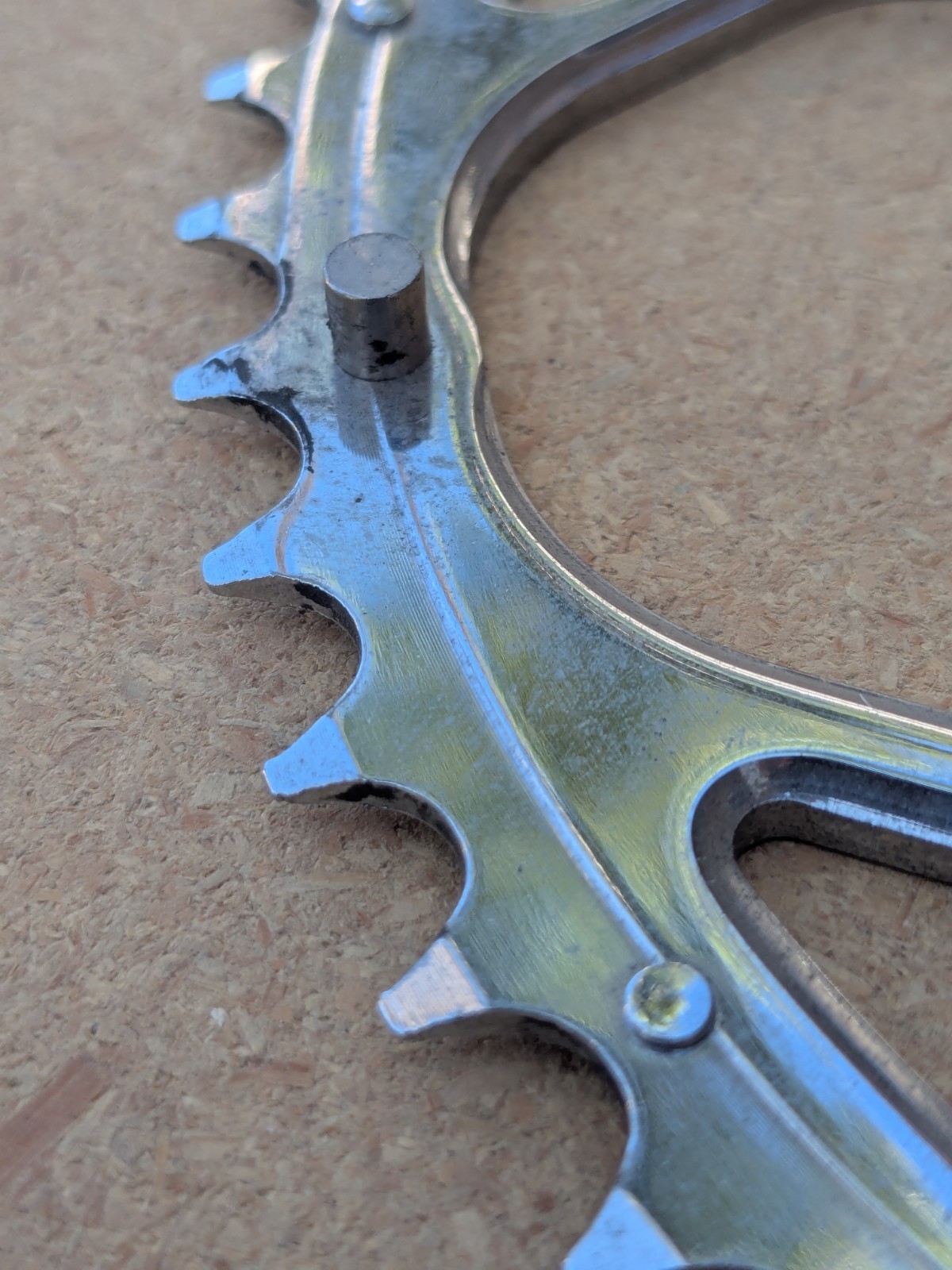 52 tooth x 130 bcd Road Bike Chainring Bicycle Silver Gloss Nice BIN