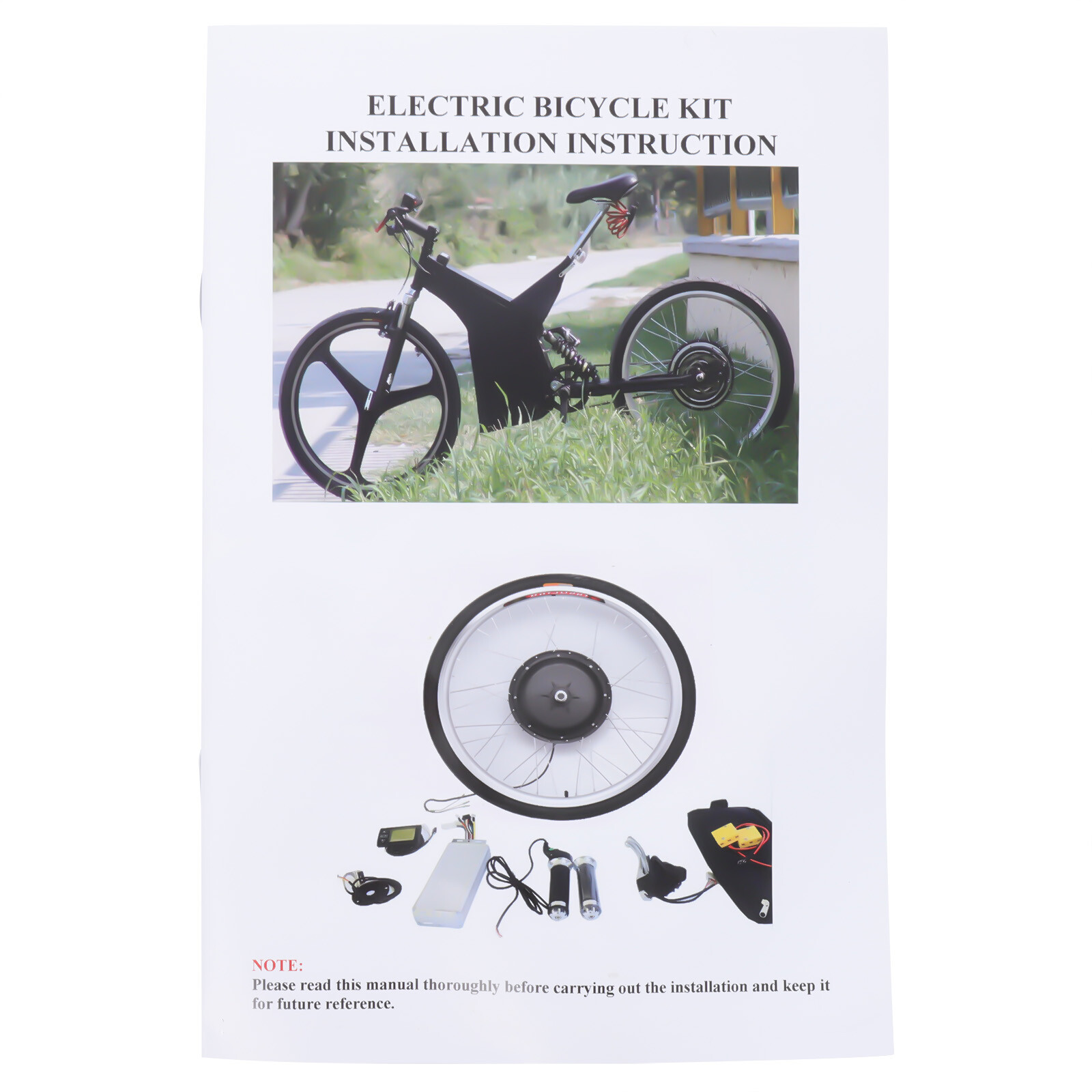 20 Inch E Bike 36V 350W Front Wheel Electric Bicycle Hub Motor Conversion Kit