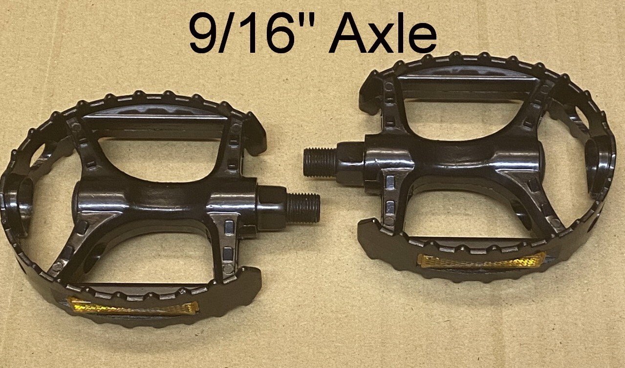 OLD SCHOOL BMX Bear Cage Trap Pedals 9/16″ Black MTB Aluminum Bicycle Pedals