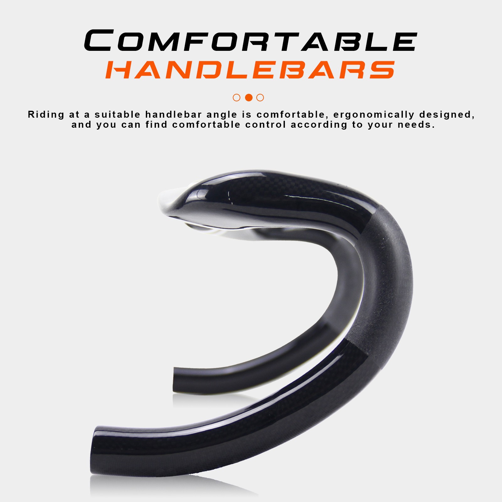 Carbon Drop Handle Bar Road Bike Bicycle Handlebars 31.8 Cycling 3K Matte/Glossy