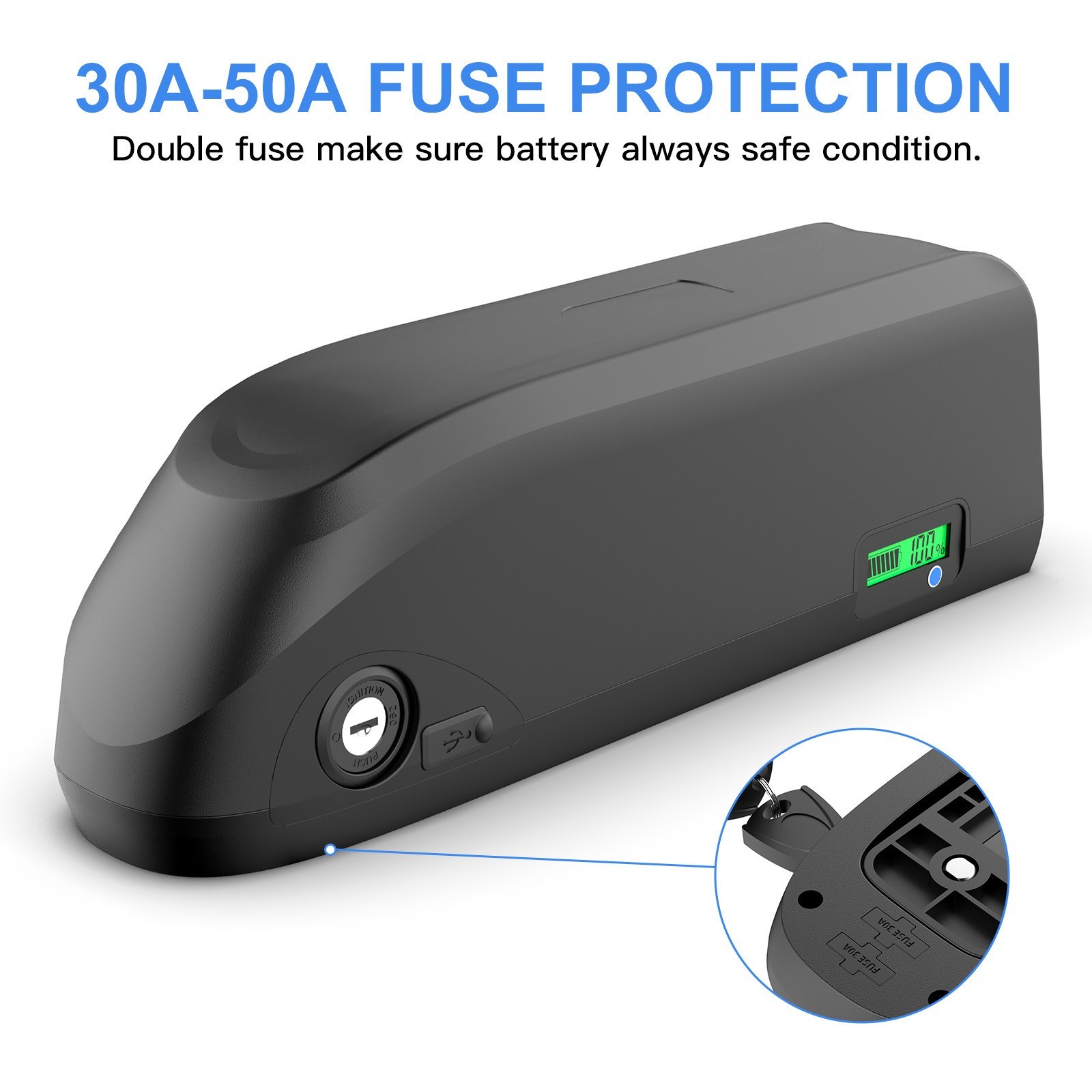 Samsung/LG 48V 20Ah Ebike Li-ion Battery Pack for 250W-2000W Electric Bike Motor