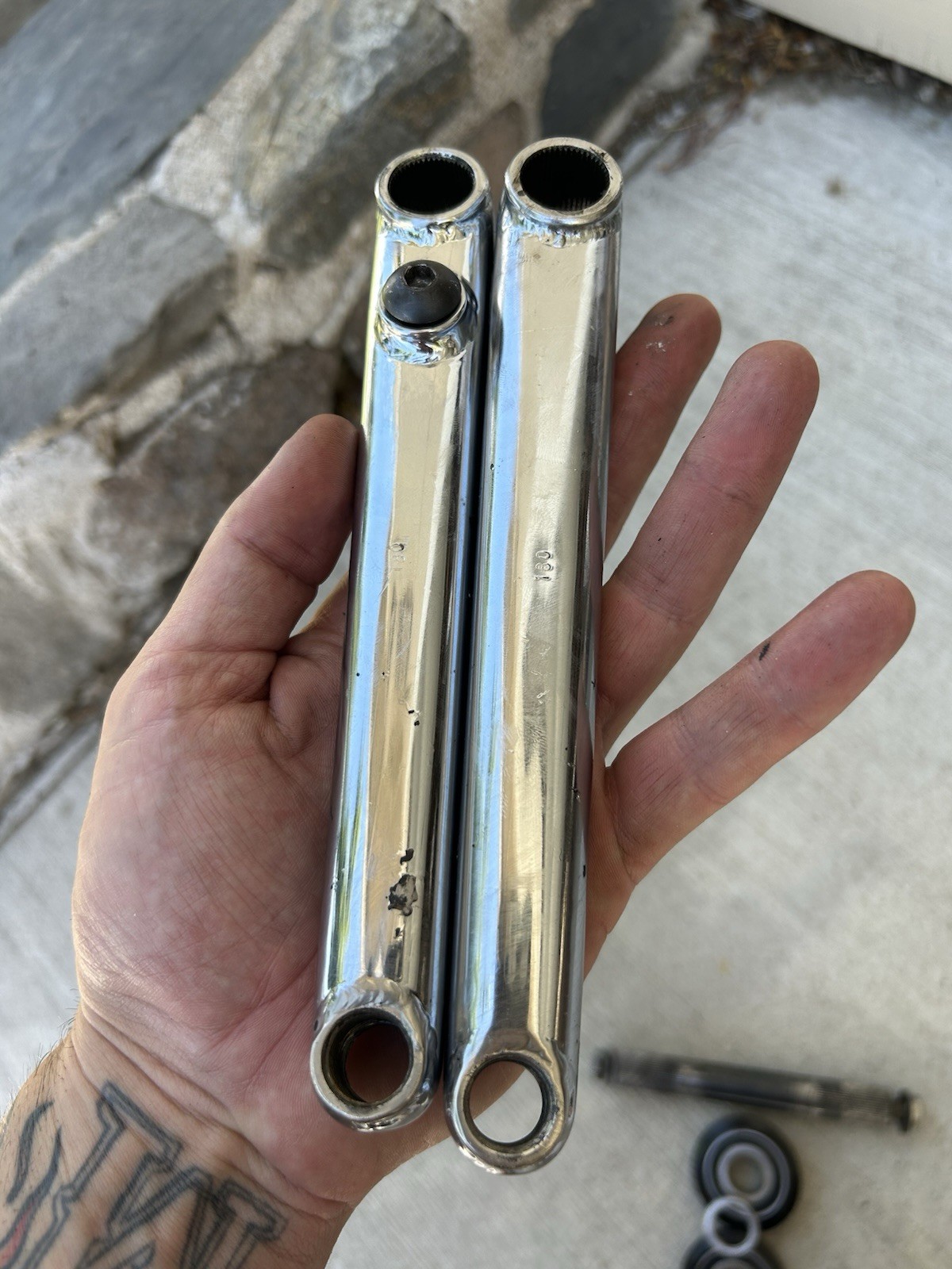GT 3 Piece Cranks 180mm Power Series Chromoly Cranks