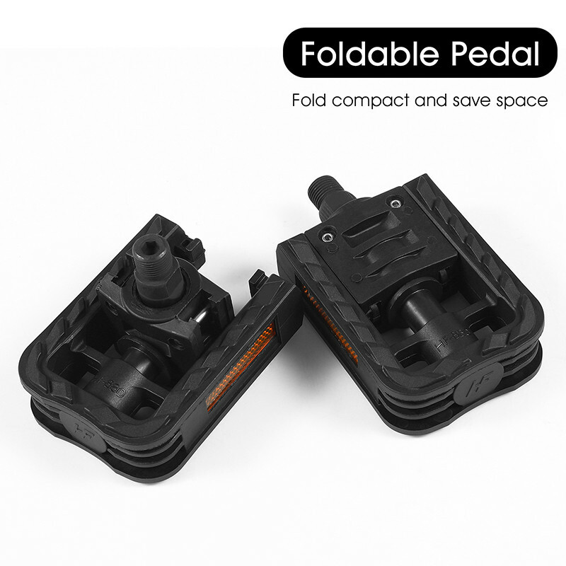 WEST BIKING Foldable Bicycle Pedals Mountain Bike Nylon Folding Pedals a Pair