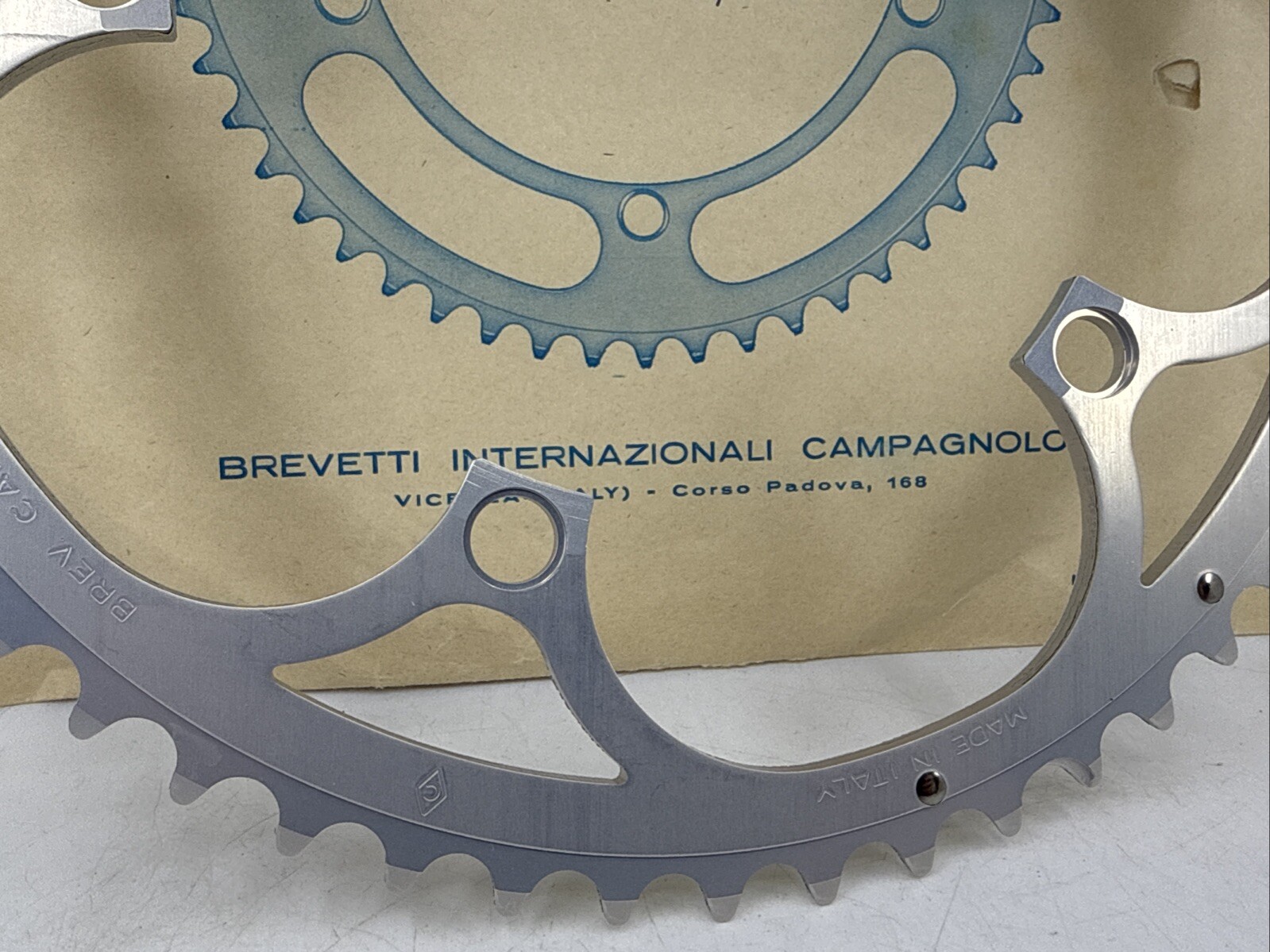 NOS VINTAGE Campagnolo CHORUS & ATHENA 135mm BCD 52-tooth Chainring Silver