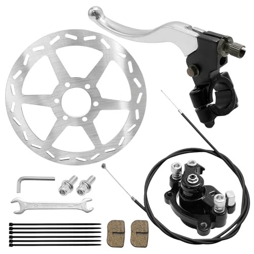 Mini Bike Hydraulic Brake Kit 180mm Mini Bike Disc Brake Rotor Caliper,