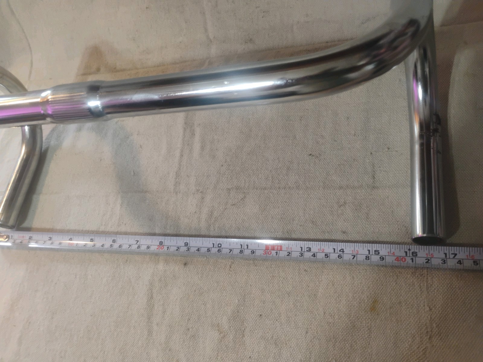 Gently Used Chrome Drop Down Handlebars Unbranded 25.4MM About 17″ Wide
