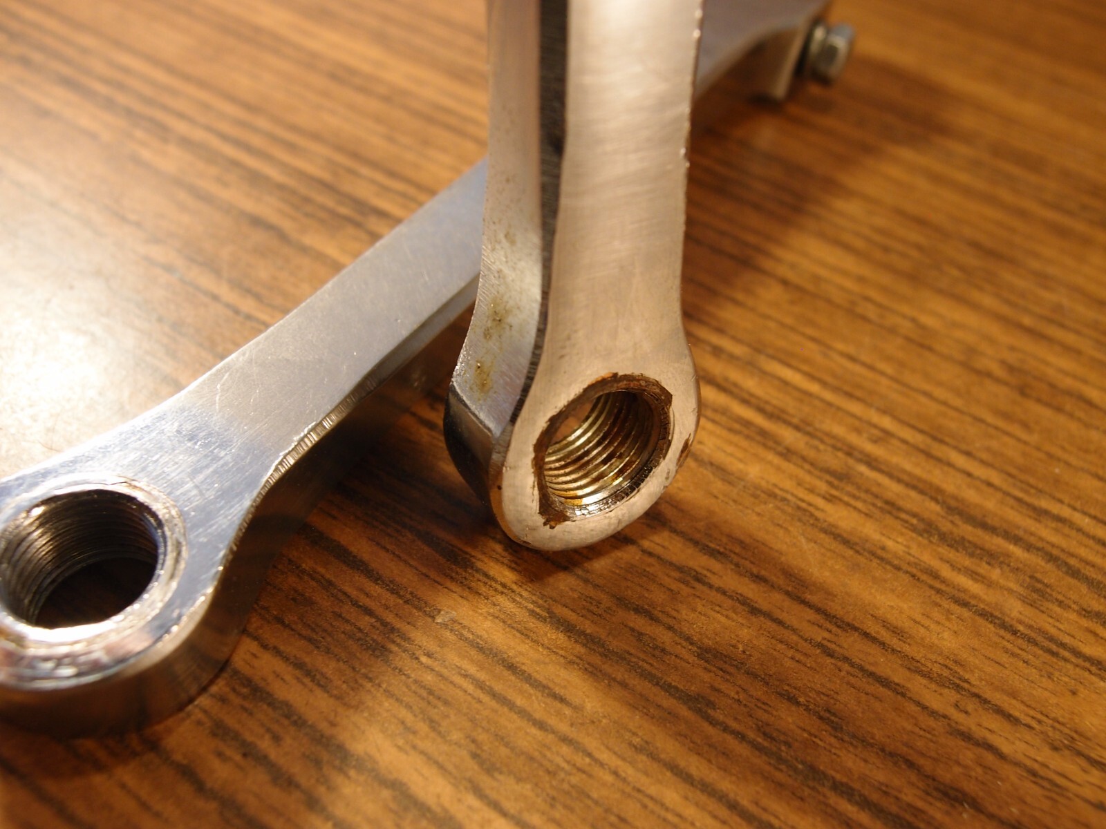 1980’s steel touring double crankset made in France 32/52 T 171 mm