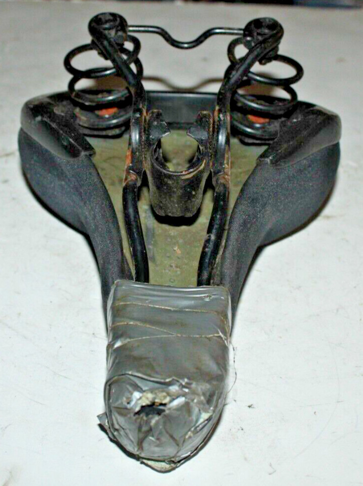 Vintatage Velo Hybrid Bike Saddle 280/170mm Black Touring Hybrid MTB USA Shipper