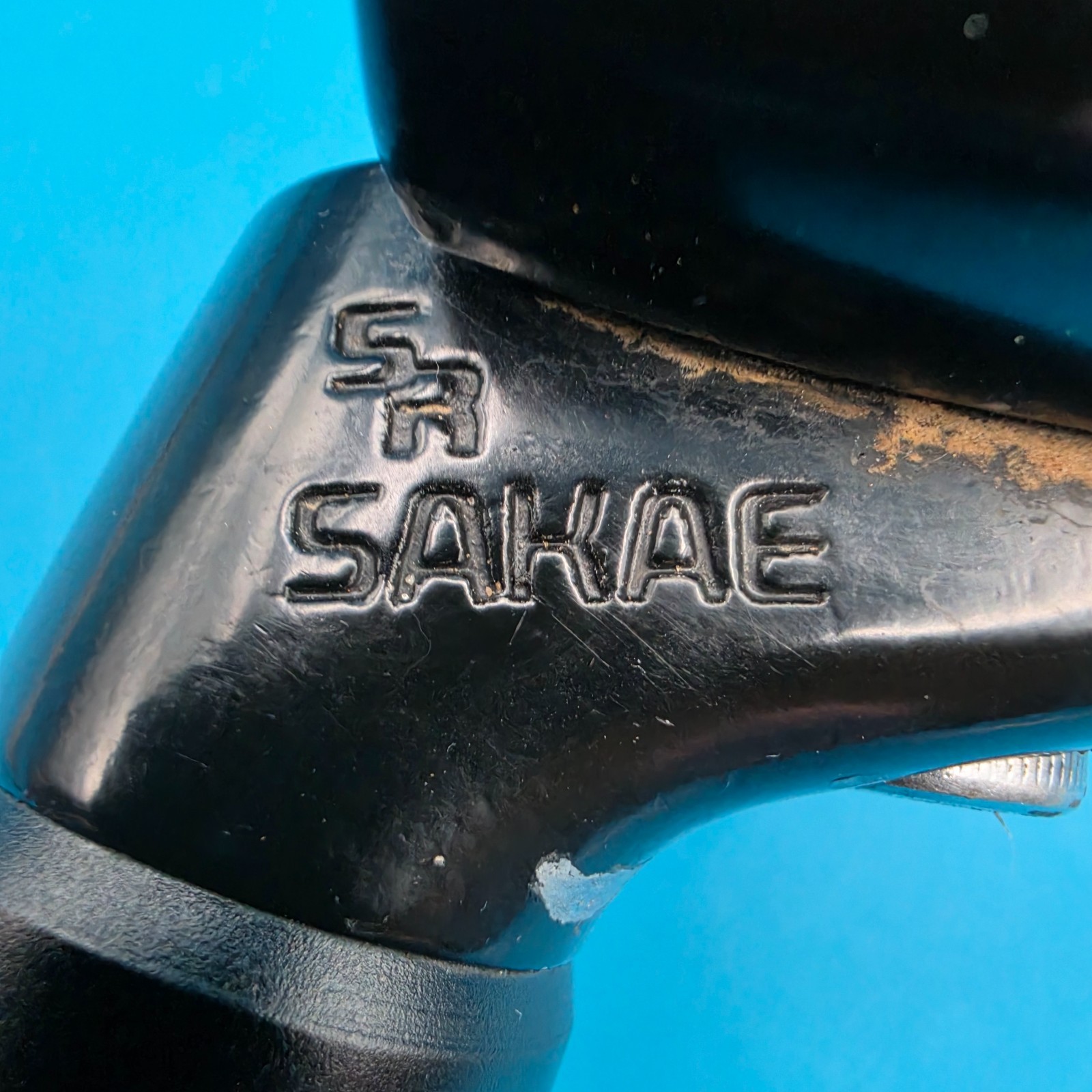 Vintage SR Sakae Bicycle Seatpost 28.6mm Diameter 310mm Length Black Alloy f29