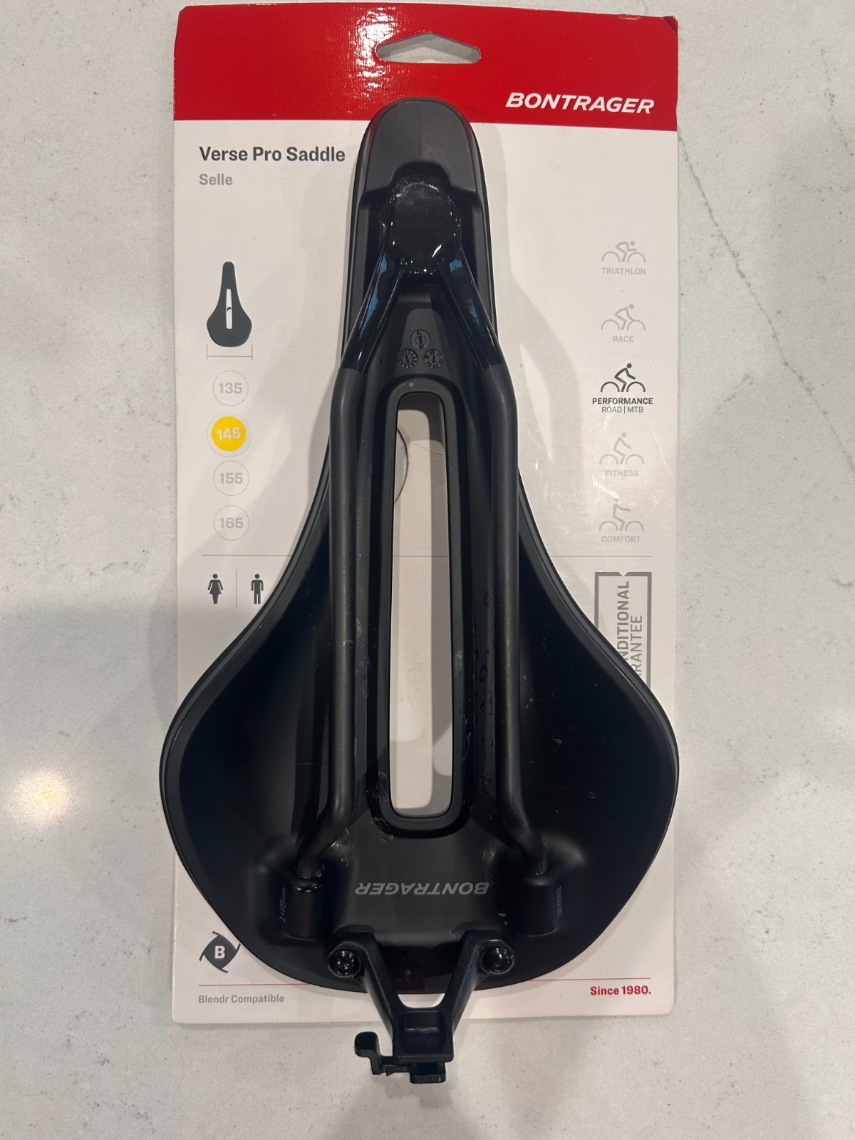 Bontrager Verse Pro Bike Carbon-Railed Saddle 145mm x 270mm (New Take Off)