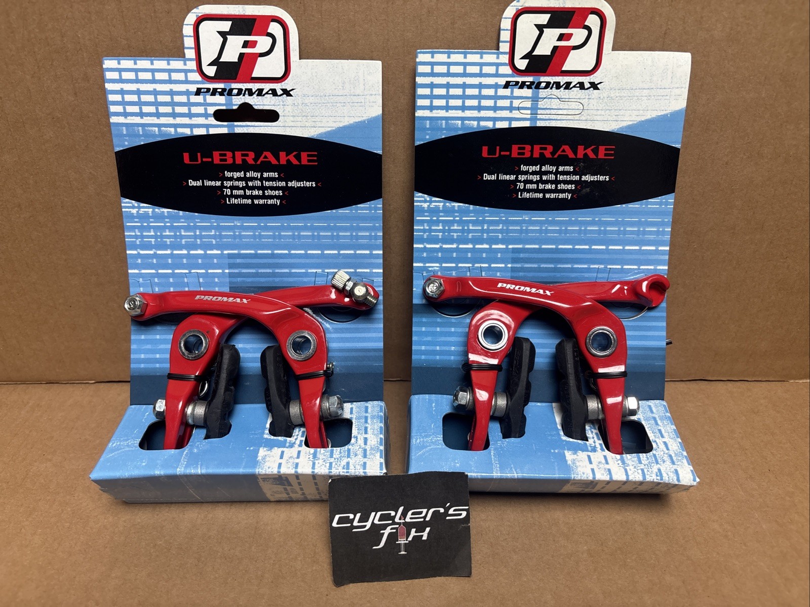 Promax Front & Rear U-Brakes Set Alloy Freestyle Bmx Bike Bicycle Fit Gt Haro SE