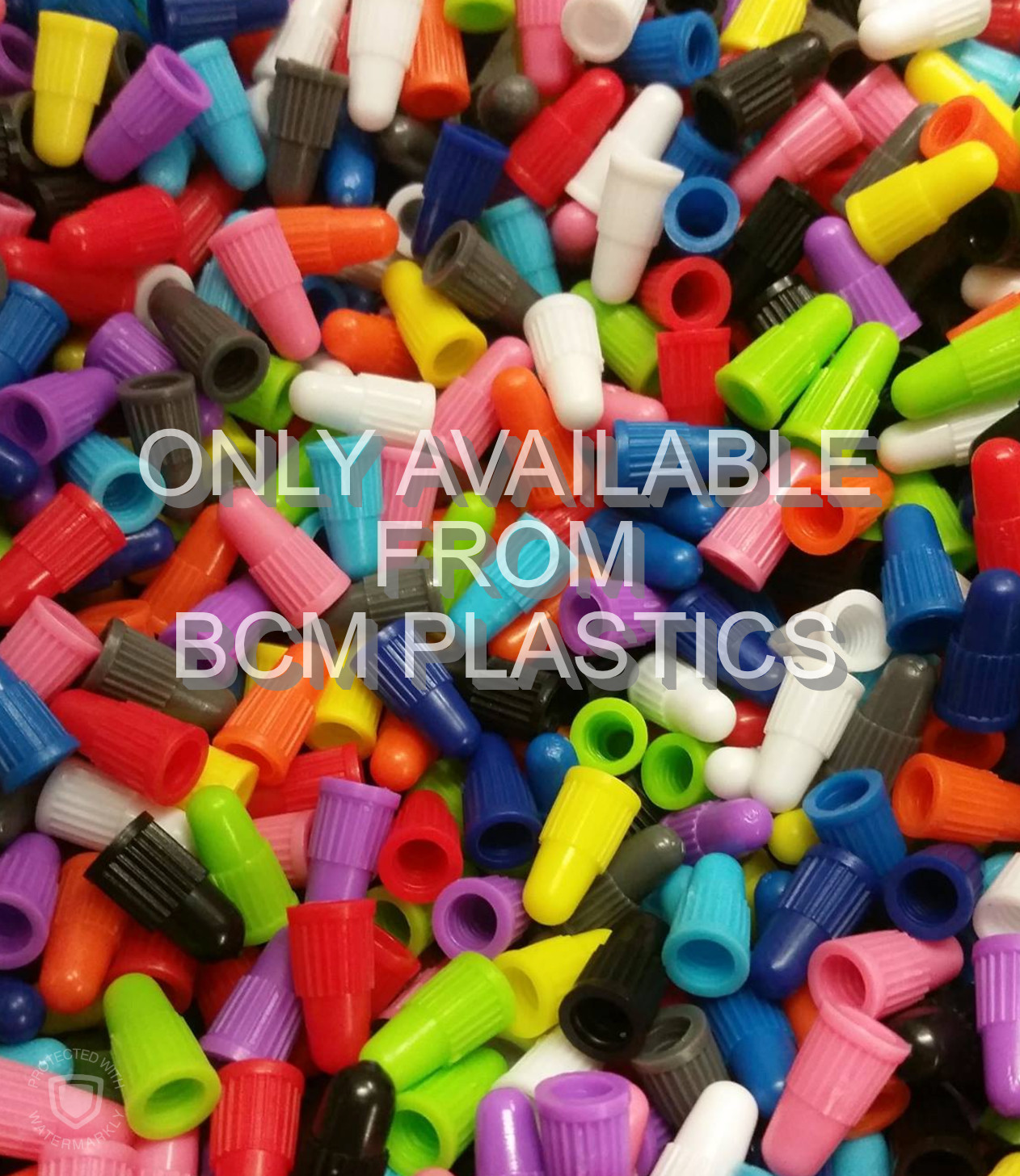 The Original Plastic Colored Presta Valve Caps / Presta Cap / Dust Caps 12 Piece