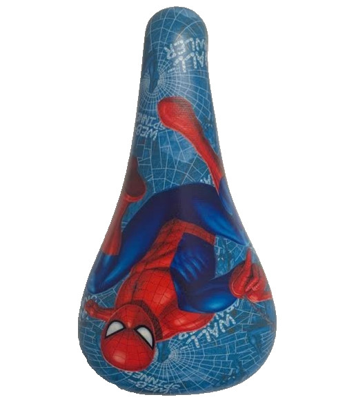 Spiderman Kids Bike Saddle with 25.4 Seatpost and Saddle Clamp