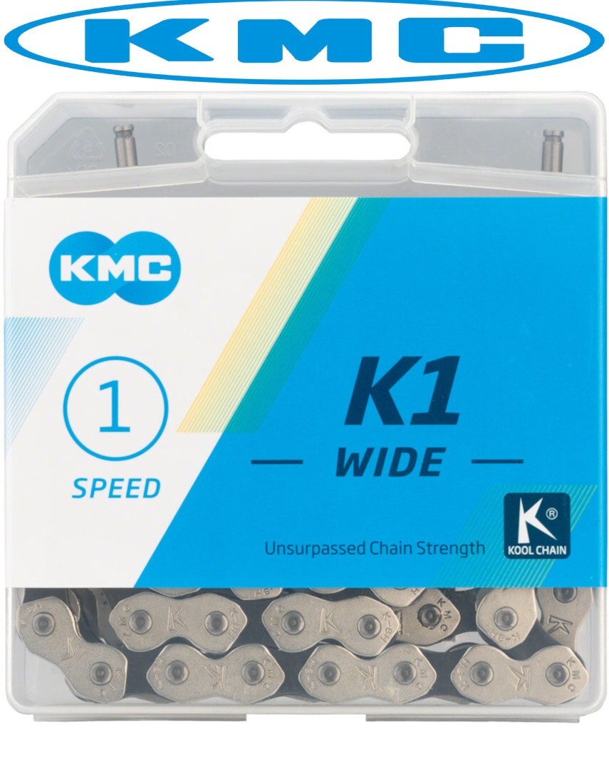 KMC K1 Kool Wide Nickel Plated Single Speed Bike Chain