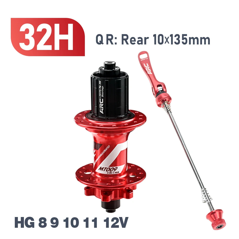 6 Pawls Hub MT009 MTB Hub Front 9X100 Rear 10X135Mm 6 Bolt Disc Brake Bike Bicyc