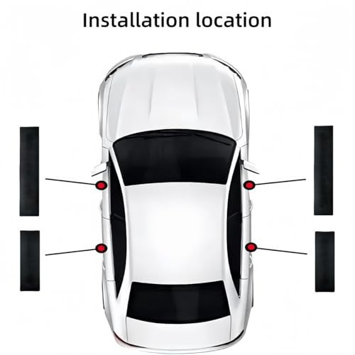 4PCS Carbon Fiber Style Leather Door Sill Protector Scuff Plate Cover Guard ci