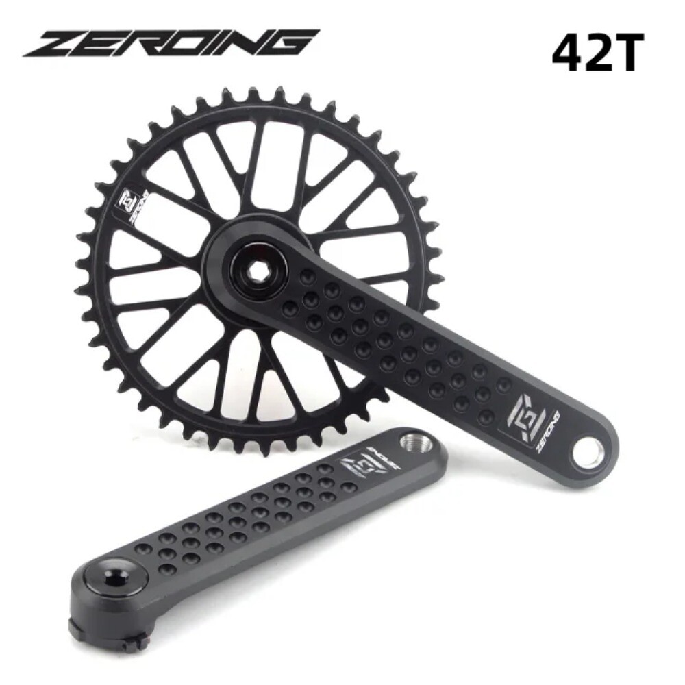 ROAD Bike Crankset CRS Hollow Crank Chainring 7075 Shaft CNC GRAVEL Spider Sram