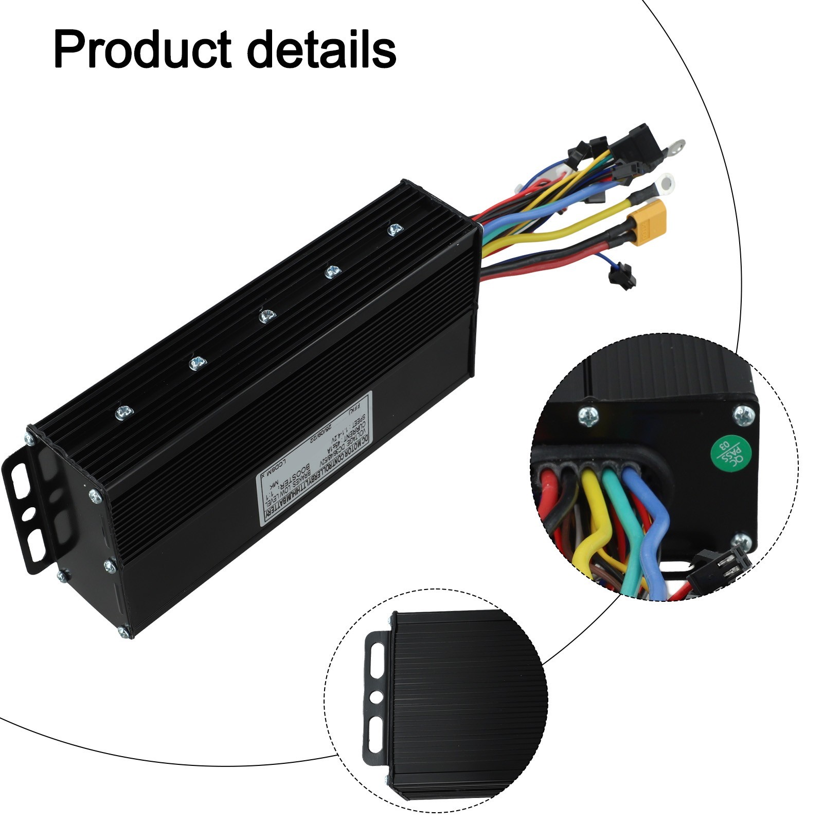 Brushless Ebike Controller 36V 52V 45A 1500W 2000W with Heat Dissipation