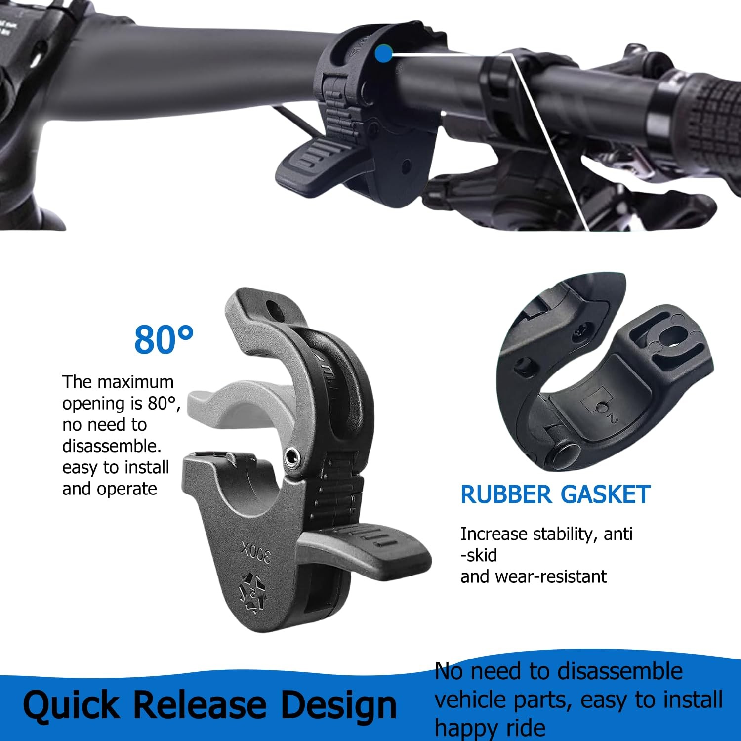 Ebike Thumb Throttle,12V/24V/36V/48V/52V/60V/72V 3-Pin M8 Waterproof Ebike Throt