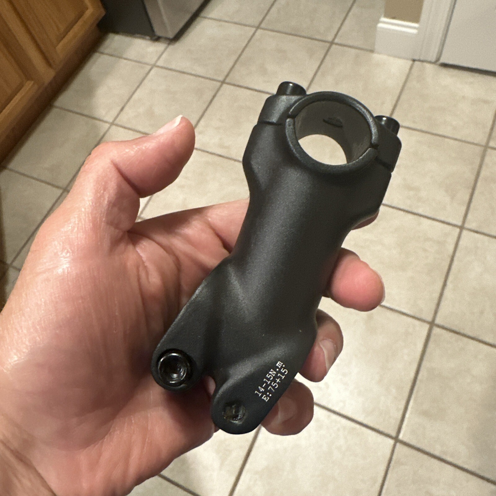Threadless Bicycle Stem 25.4mm x 75mm x +/- 15 Degrees, 28.6mm Steerer