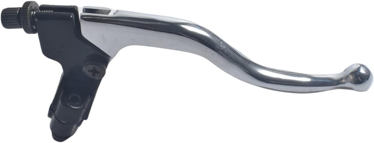 Universal 7/8″ Left Brake Handle Clutch Lever for Dirt Bikes – Silver Aluminum