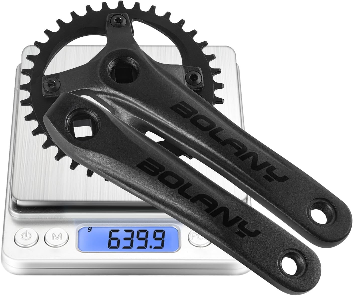 Lightweight 170mm MTB Crankset – Square Taper, 104 BCD – Customizable Chainrings