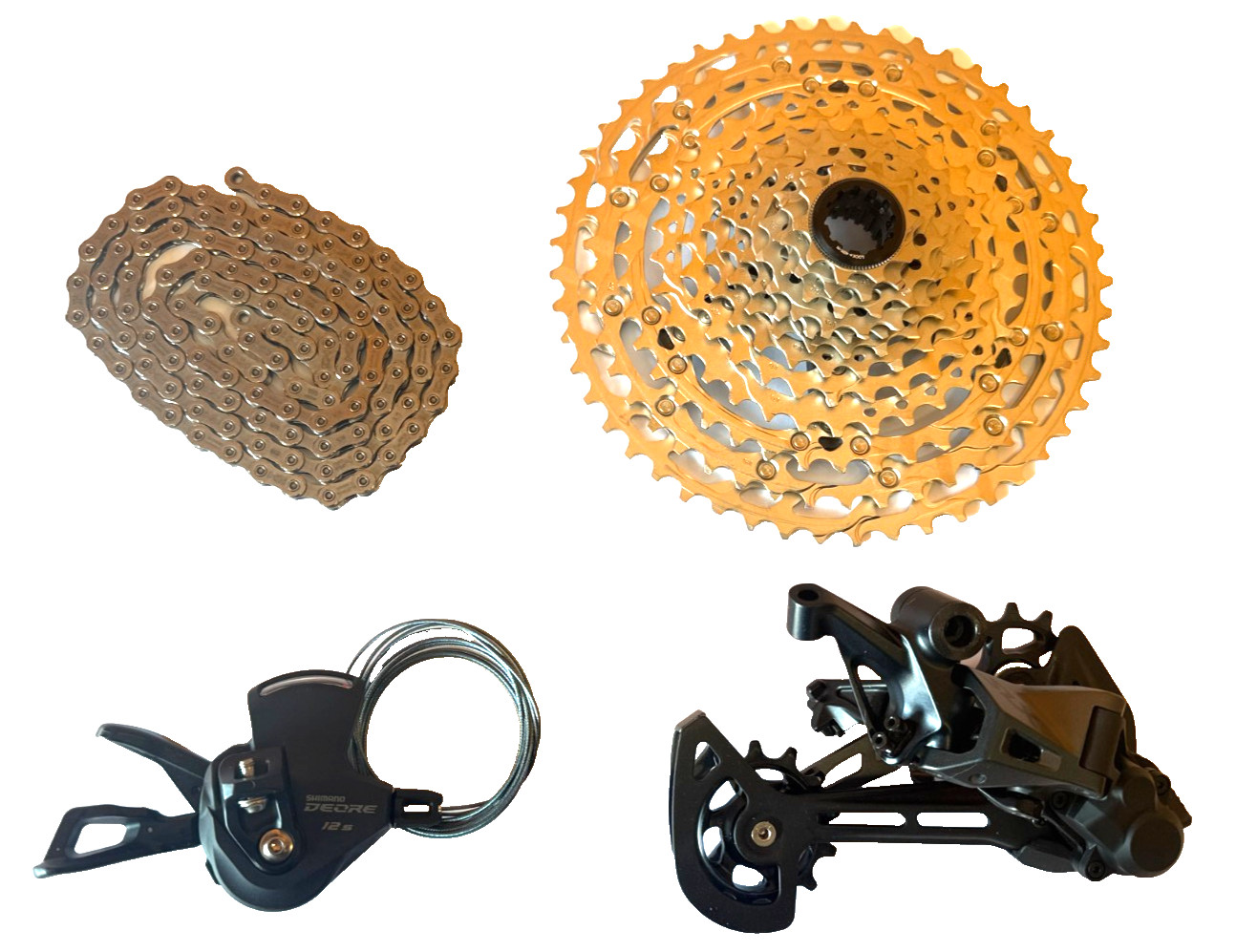 Shimano SLX M7100 12 Speed Drivetrain Groupset 10-51T Micro Spline Cassette (OE)