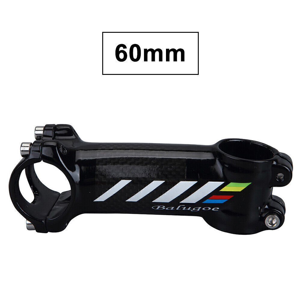 31.8mm Aluminum+Carbon Fiber Road/MTB Mountain Bike Handlebar Stem Black