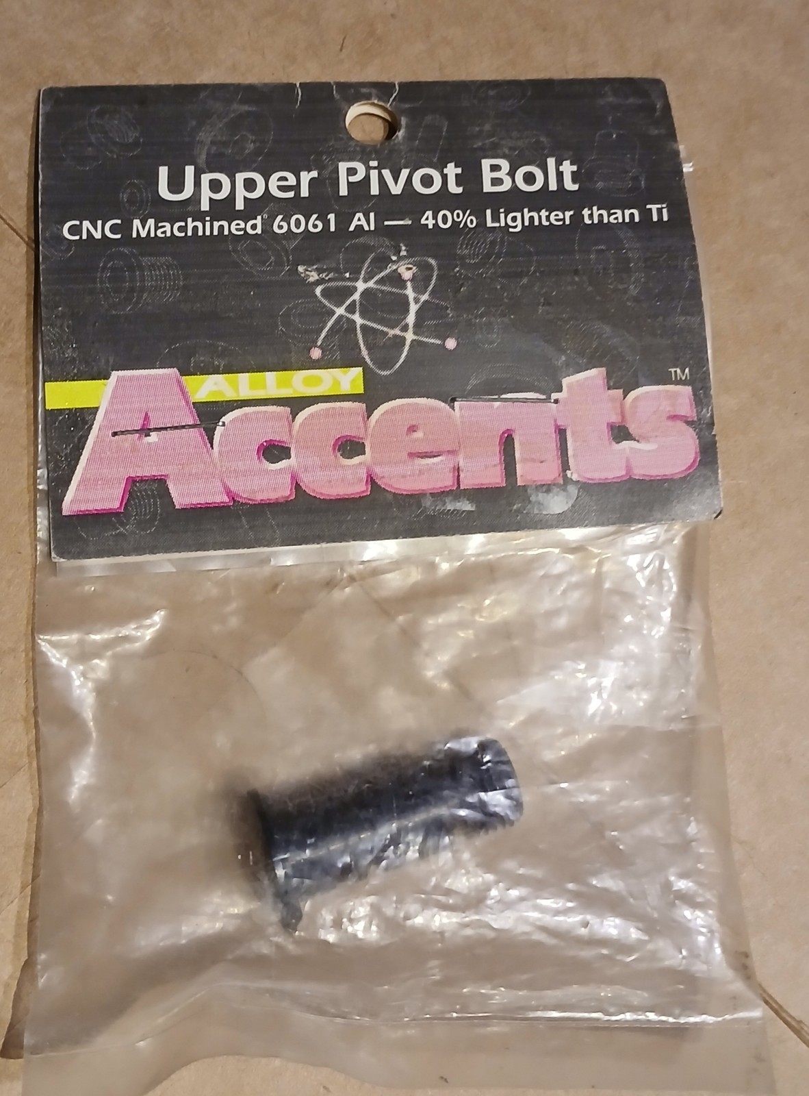 QBP Alloy Accents Derailleur Pivot Bolt. ’94 Shimano. Made In USA. 4.5g!