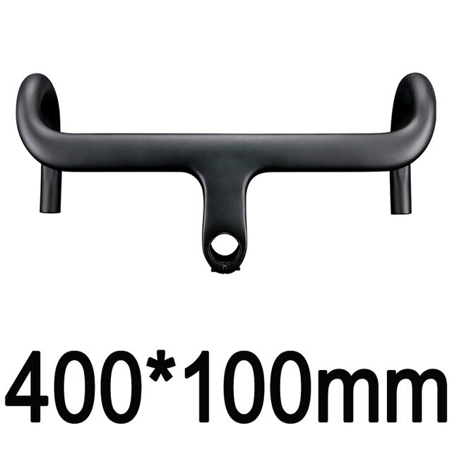 400/420/480mm Carbon Fiber Road Bike Integrated Handlebar Bicycle Drop Bar