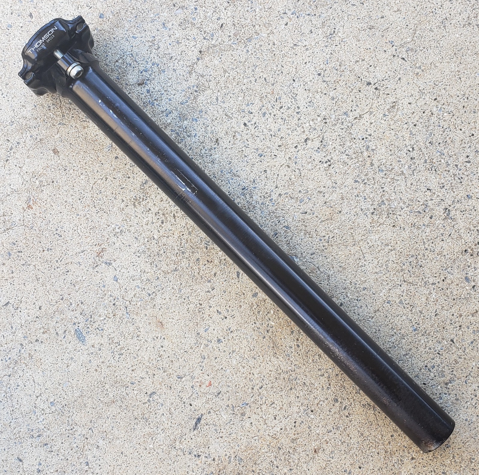 THOMSON ELITE BLACK Aluminum 27.2mm x 330mm Length ZERO SETBACK SEATPOST 232 GR