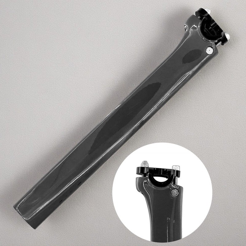 Full Carbon 340mm 0mm Offset Bicycle Seatpost for DOGMA F Bike Frame Saddle TOOL