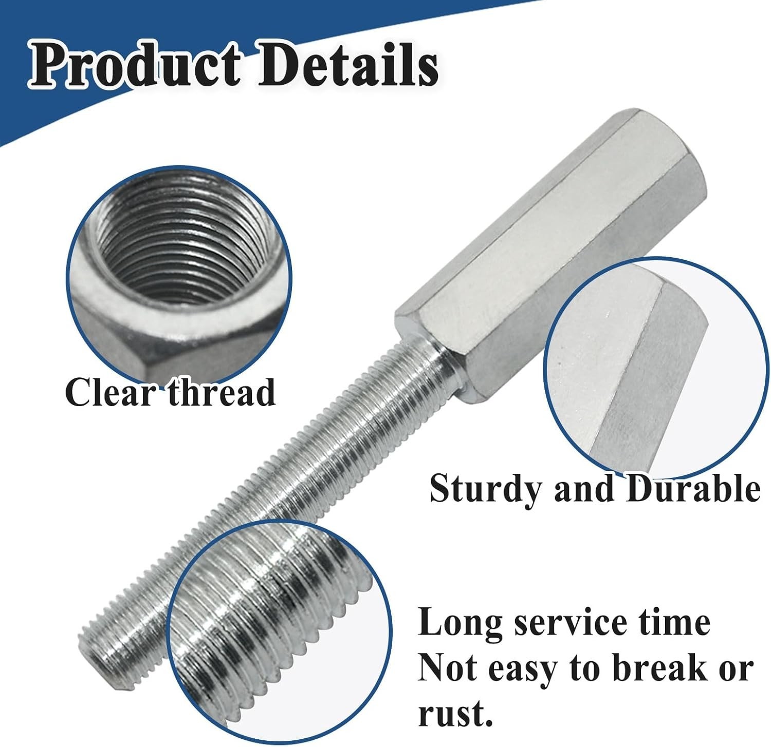 2 Pcs Shock Extension, Length of Shock Extension is 3″, Thread Size 3/8-24 In…
