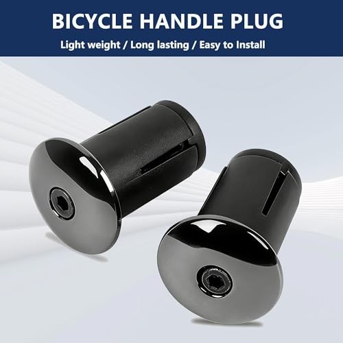 Aluminum Alloy Bike Handlebar End Plugs, 1 Pair Expanding Bar End Caps for