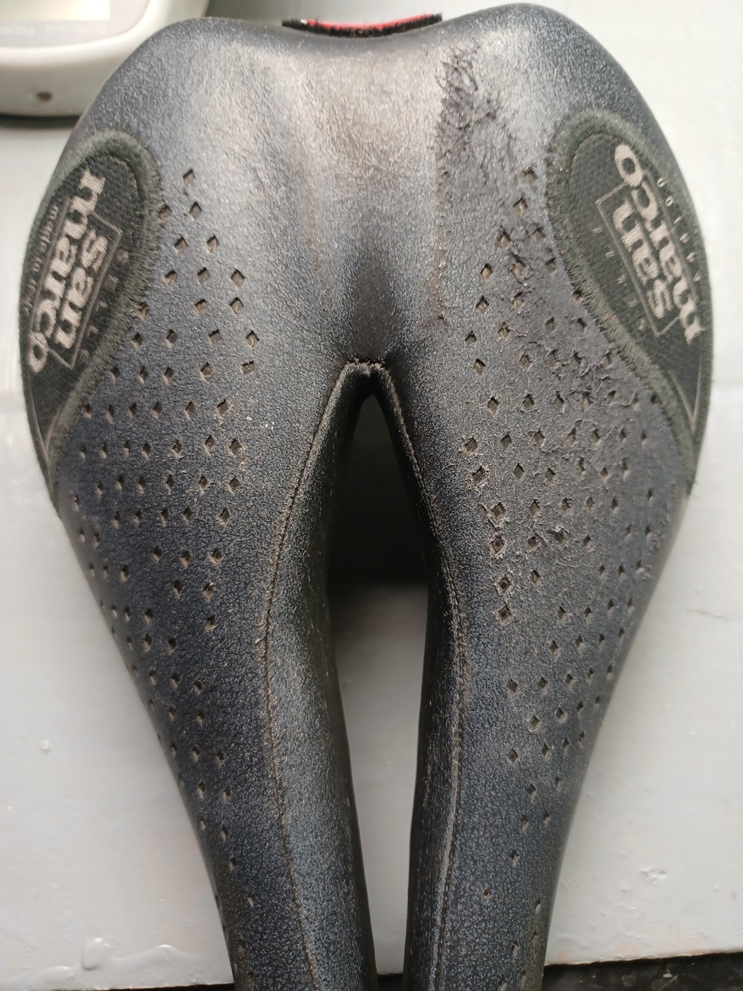 Vintage Selle San Marco Era Bicycle Saddle Seat Italy Aymano Carbon Fiber Used