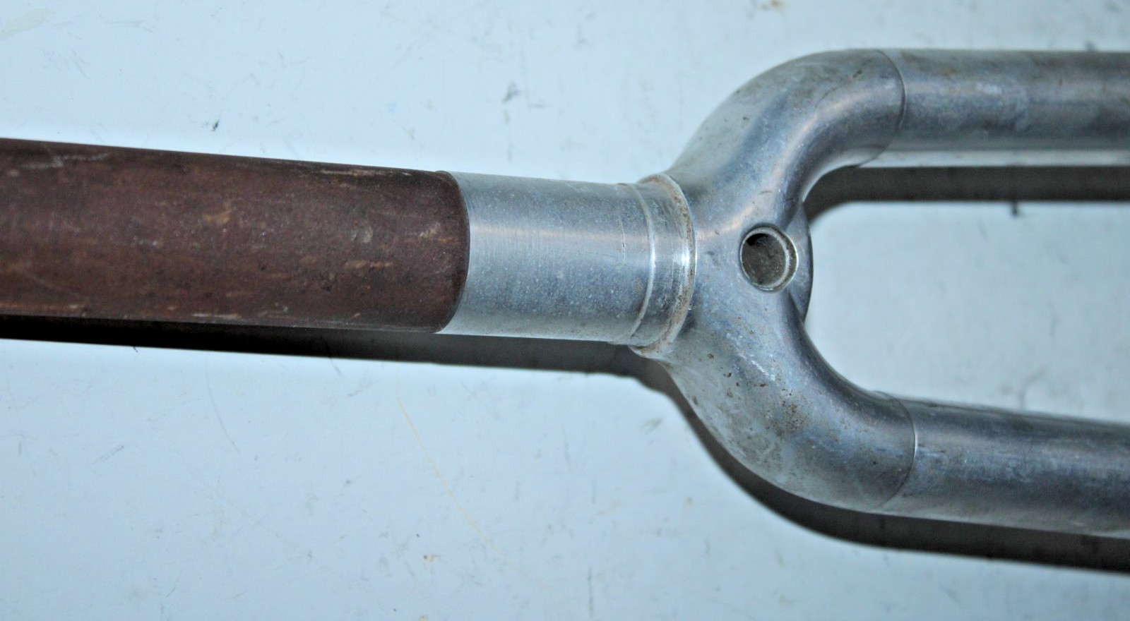 Vintage Road Hybrid Bike Fork 700c 1″ Threaded 177mm Silver Cafe Commuter Java ~