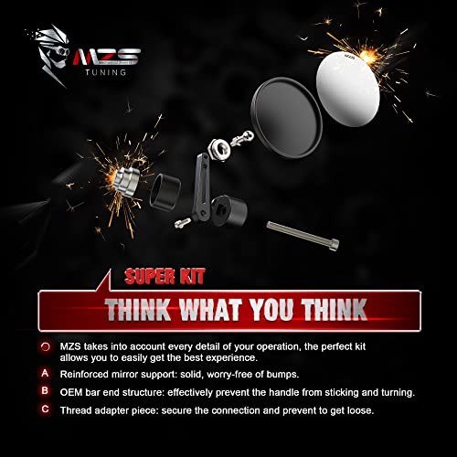 Bar End Mirrors, Motorcycle Black CBR250R/300R/500R/600/600RR/650F/1000RR