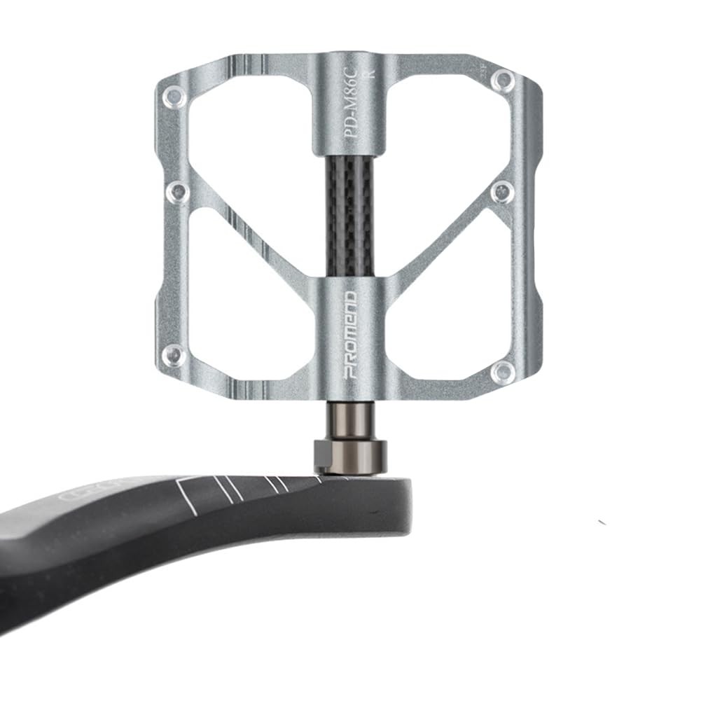 Aluminum Alloy & Carbon Fiber MTB Pedals – 9/16″ Sealed 3-Bearing System | Li…