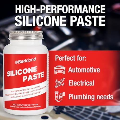 Silicone Paste Dielectric Grease, 8 oz — Waterproof Silicone Grease for