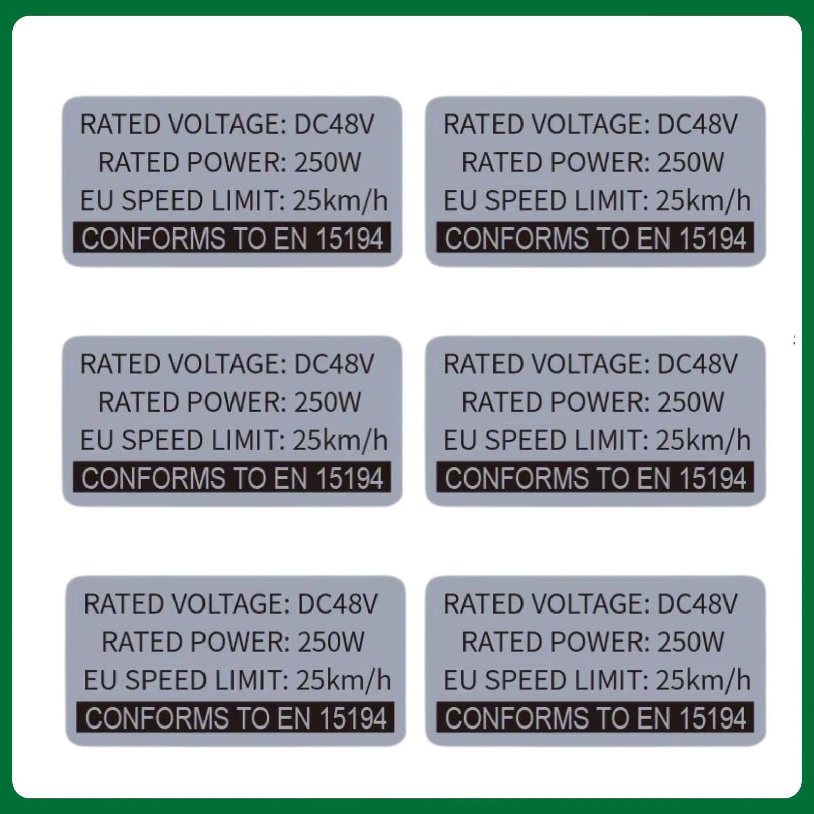 Ebike Modification Kit Stickers,36V 48V 250W Electric Bike Lable,Compataible for