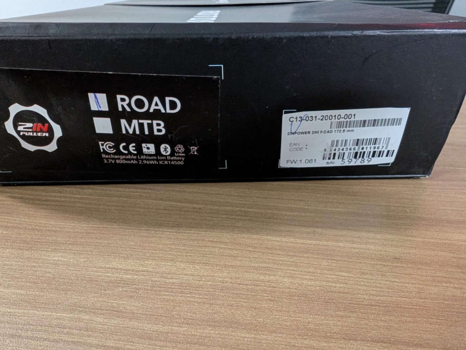 ROTOR 2 IN POWER CRANKSET, DOUBLE SIDE POWER METER, NEW IN BOX, NO RING, 172.5MM
