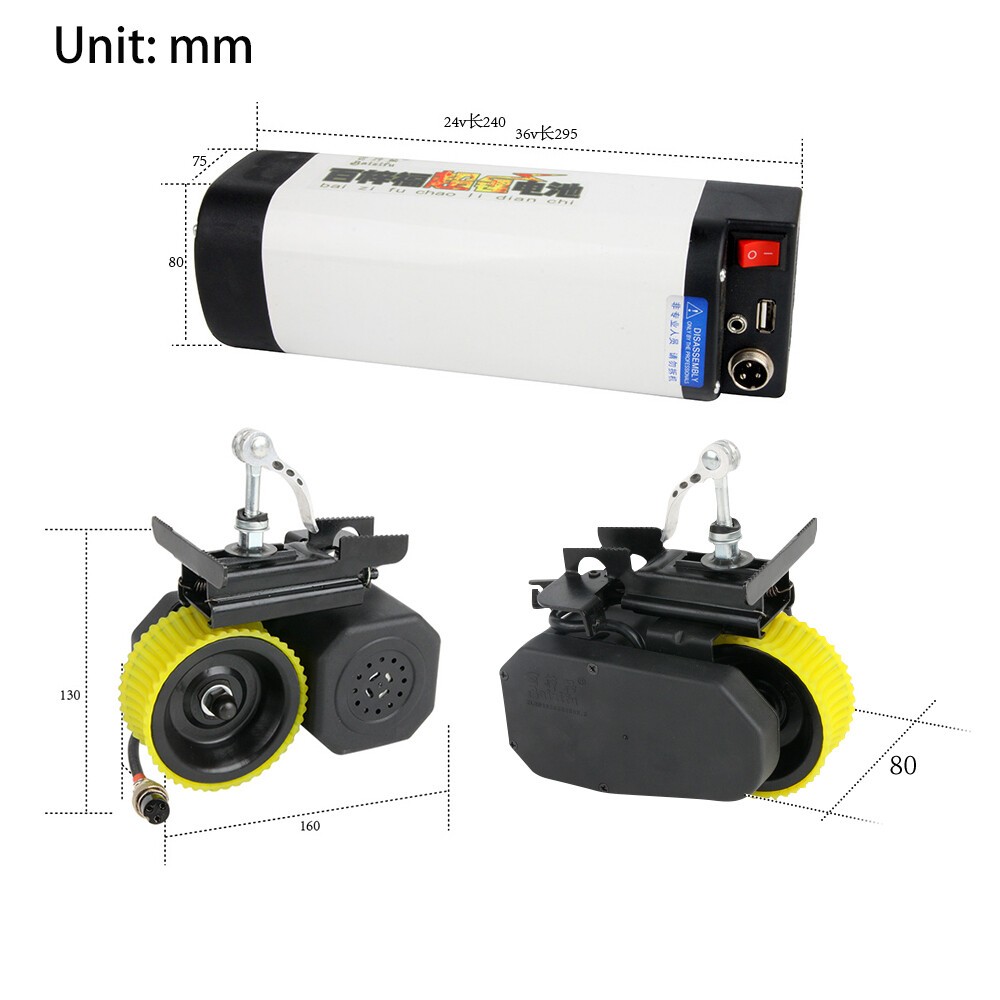 24V36V Bicycle Motor Speed Booster Kit Bicycle Friction Drive DIY Electric Bike
